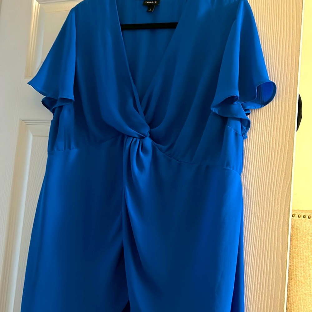 TORRID Blue babydoll top